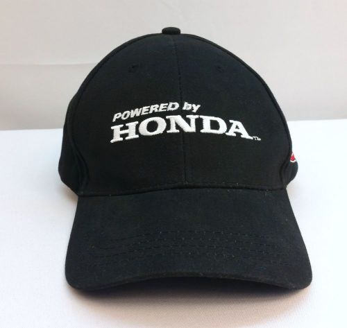 New powered by honda hat usac auto club black cap velcro one size