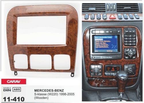 Carav 11-410 2din car radio dash kit panel for mercedes-benz s-klasse w220 98-05