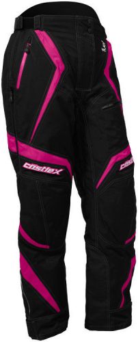 Castle womens hot pink/black fuel g5b snowmobile pants snow snowcross