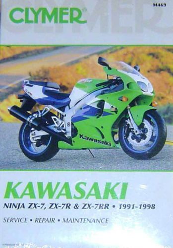 Kawasaki ninja zx-7 1991-1998 zx 7 zx7 clymer service repair manual book new