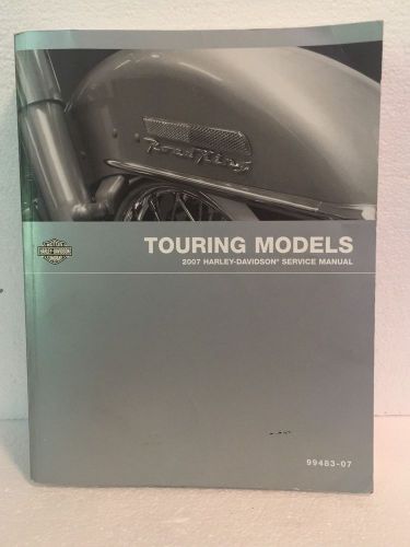 2007 harley davidson service manual touring models