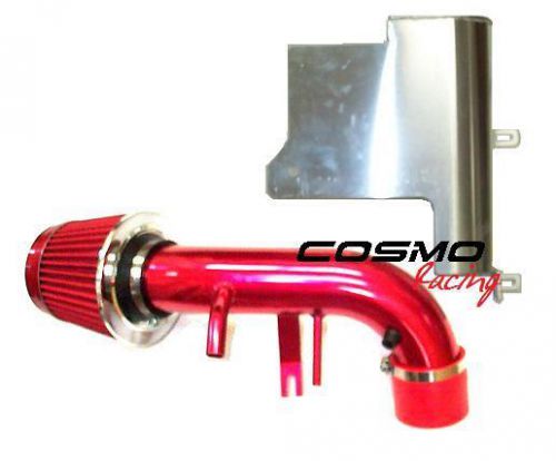 Racing air intake honda crv 2.4l/acura rsx 2.0l 02-06 + heat shield cold filter