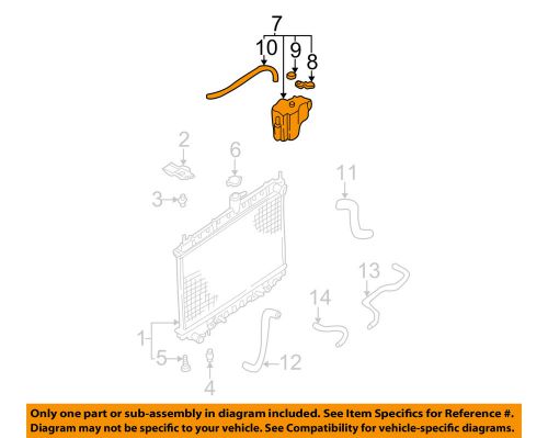 Nissan oem 07-08 maxima-engine coolant recovery tank 217108j000