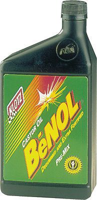 Klotz lube motor oil benol racing castor oil synthetic 2-cycle 1 quart each