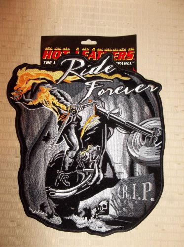 Hot leathers embroidered motorcycle patches biker ghost rider 11&#034;