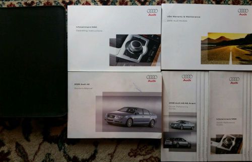 2008 audi a6 owners manual complete set with case