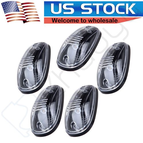 5pcs cab marker clearance light cover base housing  assembly for dodge ram truck