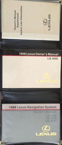 1998 lexus ls400 owners manual / navigation system manual - uec