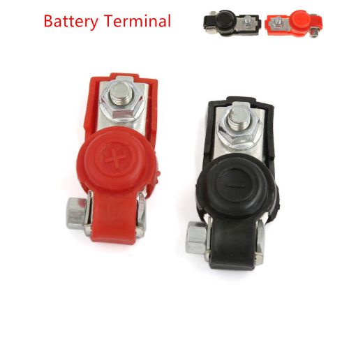 2pcs /pair replacement car auto battery terminal clamp clips black red connector
