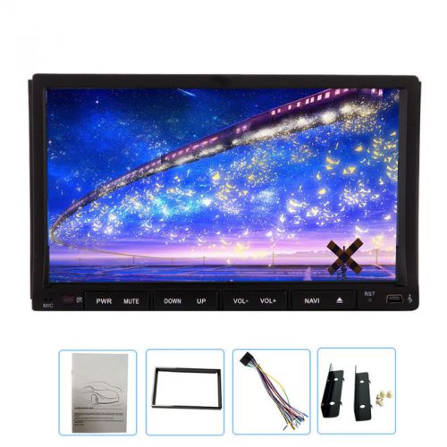 7&#034; touchscreen bluetooth car stereo dvd mp3 player double 2 din in dash usb sd