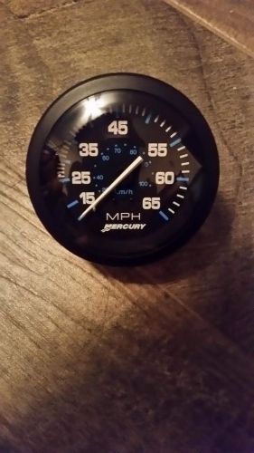 Mercury black marine boat speedometer gauge