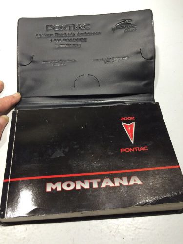 2002 pontiac montana owner manual 2/pc.set &amp; black pontiac factory case rm881