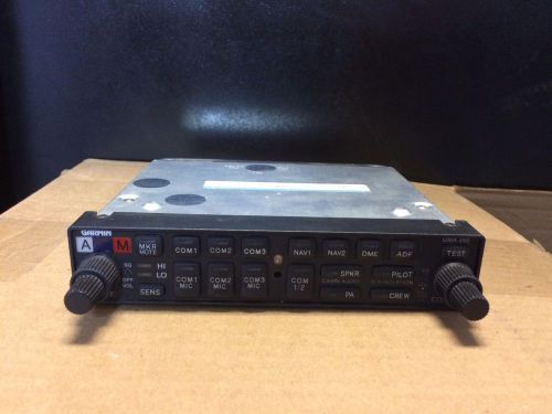 Garmin gma 340 audio selector panel p/n 011-00401-10 w/mounting tray 11-33vdc