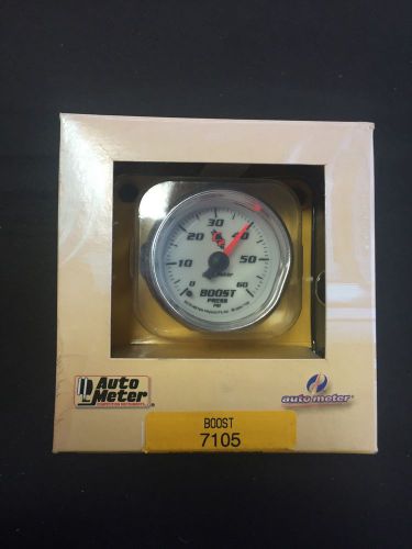 Auto meter 7105 c2 mechanical boost gauge 2-1/16&#034; 60 psi new