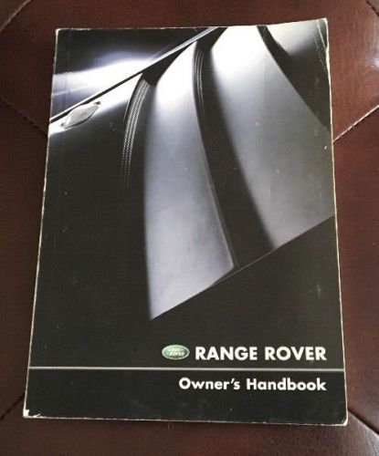 Euc 2002 land rover range rover owners handbook