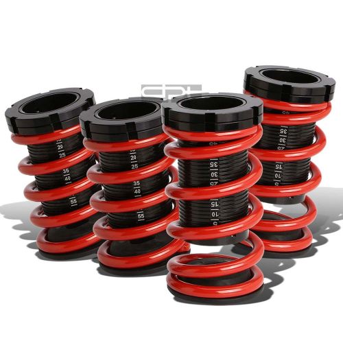 For 92-96 mazda mx-3 mx3 adjustable scaled black coilover red springs 0-3&#034; drop
