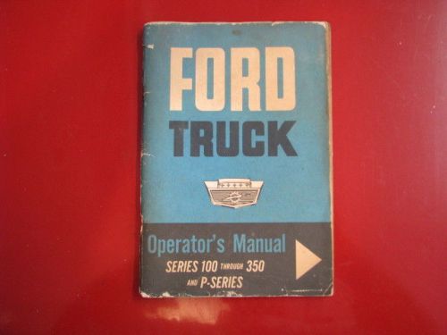 1963 ford truck owners manual user guide reference operator book fuses fluids