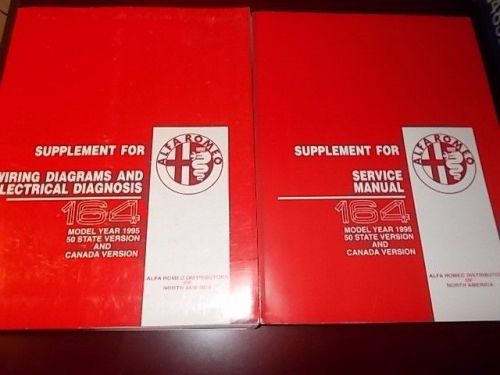 1995 alfa romeo 164 new supplement for service manual &amp; electric wiring manuals
