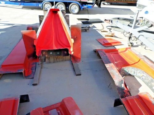 Fiberglass dragster molds with parts pulled for one body