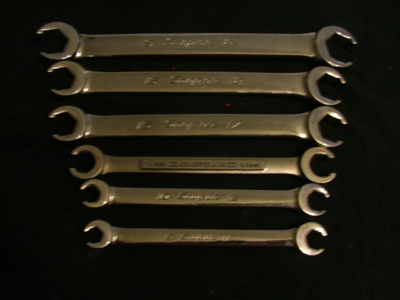 5 piece, metric, flare nut, double end, 6-point wrench set by snap on + 1 extra