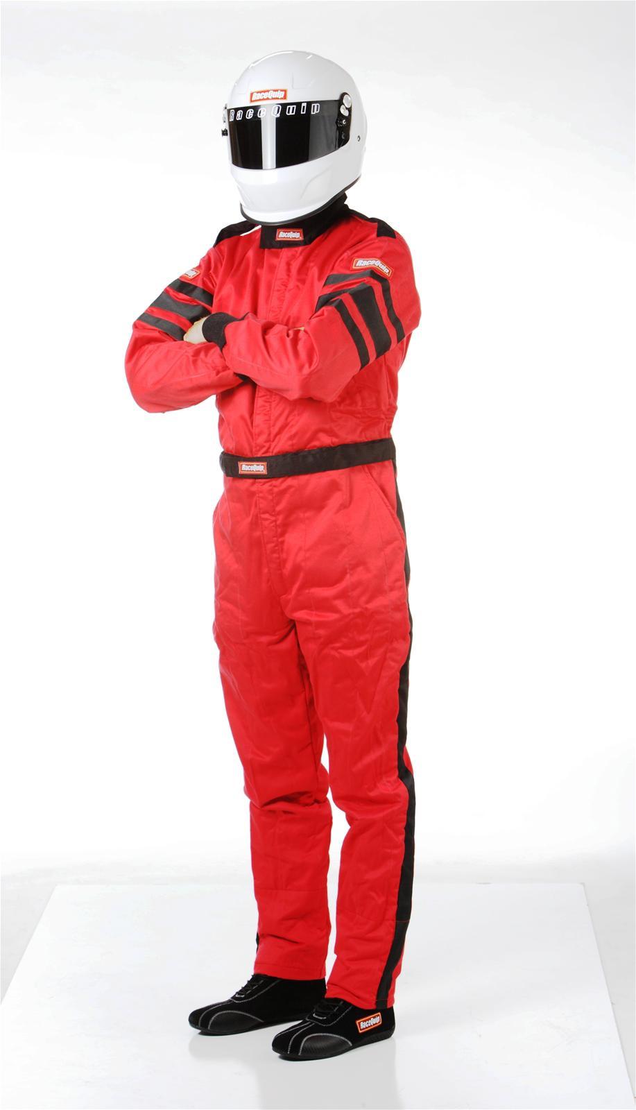 Racequip 120013 red 120 series men's medium pyrovatex sfi-5 suits -  rqp120013