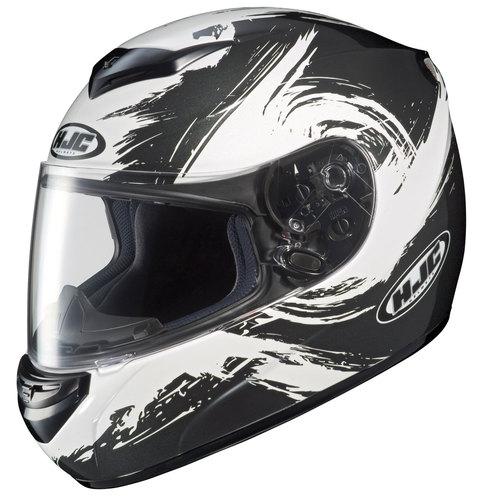 Hjc cs-r2 contrast full face  street motorcycle helmet black size  small