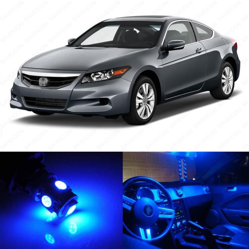 8 x blue led lights interior package for honda accord 2003-2012 coupe
