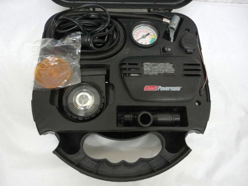 Coleman powermate air compressor and flashlight combo for car