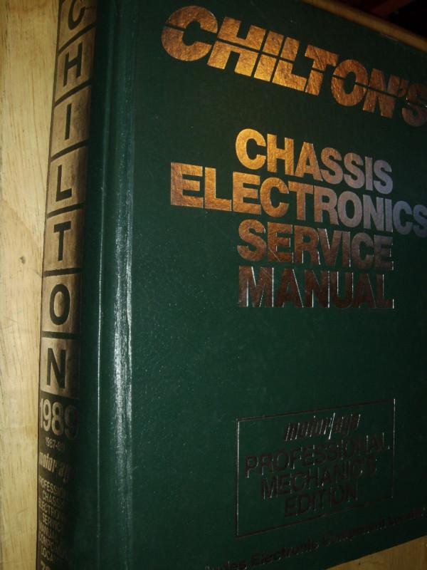 1987-1989 chiltons electronics shop manual / book