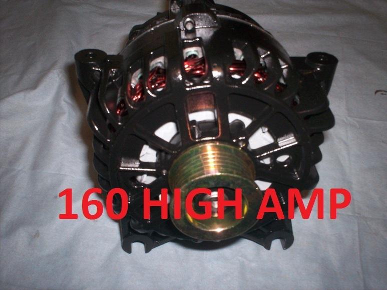 Ford mustang gt black  alternator 99 00 02 03 160 high amp 4.6l sohc generator