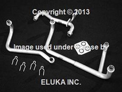Bmw genuine heater pipe set - heater core to inlet and outlet pipes e38