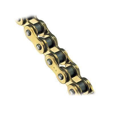 Rk gb420mxz motorcycle chain 420 120 links gold zinc plated gb420mxz-120