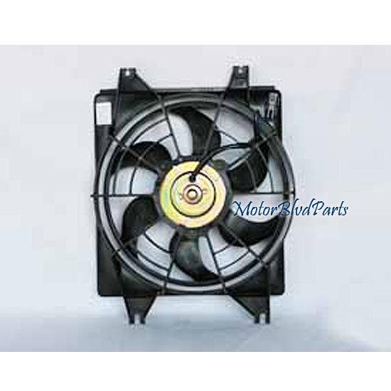 95-99 accent tyc replacement a/c condenser cooling fan assy 610560