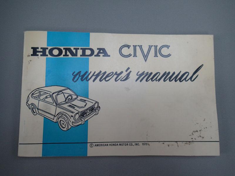 1973 honda civic owners manual