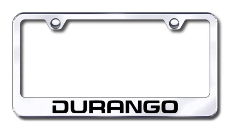 Chrysler durango  engraved chrome license plate frame -metal made in usa genuin