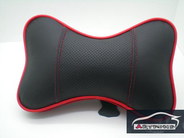100% cow leather auto car seat head & neck rest pillow cushion/ headrest 1 pair