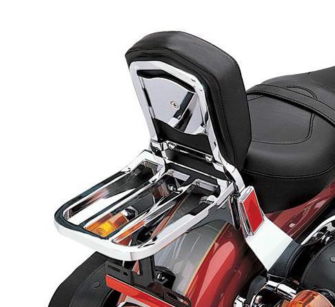 Chrome bolt-on luggage rack 2004-2013 harley sportster rigid sideplates & dyna