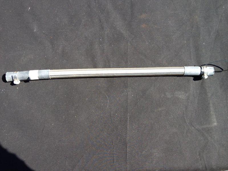 Custom steel braided oil tank drain hose for harley davidson