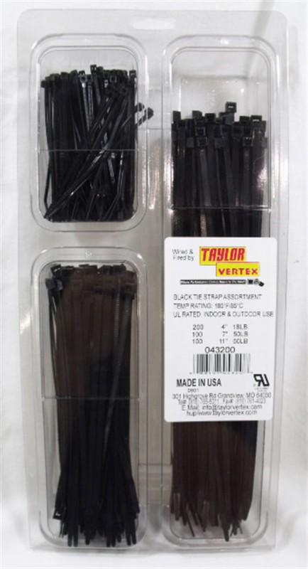 Taylor cable 43200 cable wire ties assortment