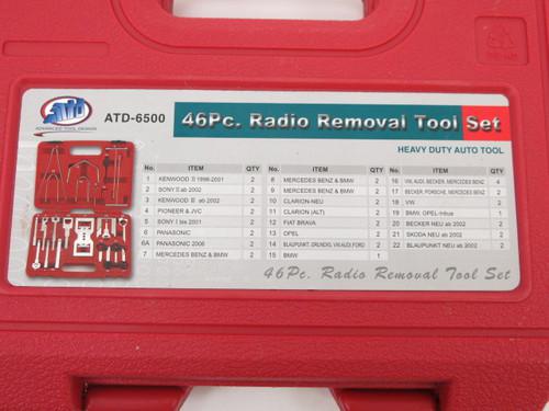 Atd 46 piece radio removal tool kit