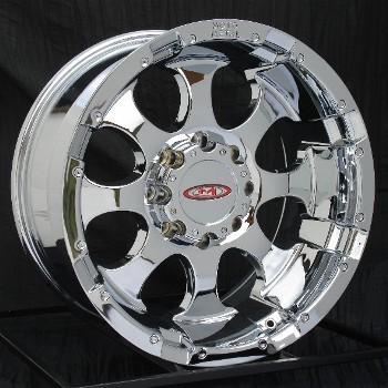 16 inch chrome wheels/rims chevy 2500 3500 truck dodge ram 8 lug moto metal 955