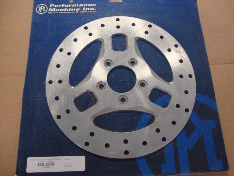 Performance machine 11.5" brake rotor screamer 1 piece 2.22 id stainless big dog