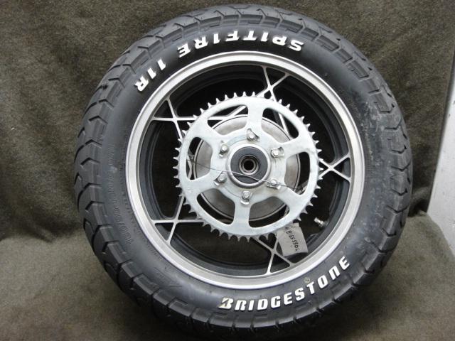 81 suzuki gs550 gs 550 l gs550l wheel rear rim, tire #dd98