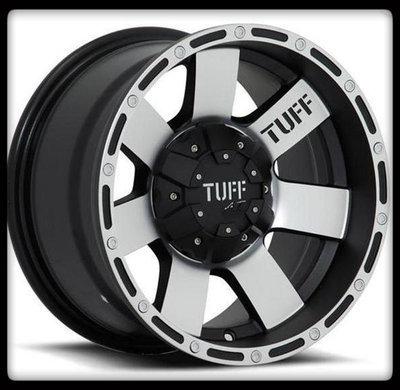15" x 8" tuff t02 wheels black rims and 33x9.50x15 bfgoodrich at ta ko tires