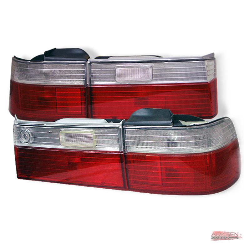 90-91 accord 4dr jdm red clear tail lamps rear brake lamps replacement