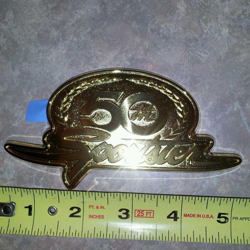 Harley 50th sportster anniversary emblem/badge multi-fit x cond rare find