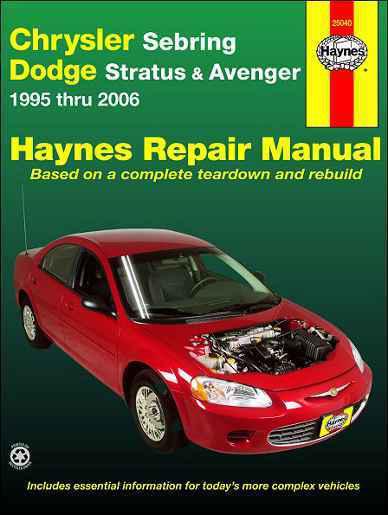 Essential chrysler sebring repair shop & service manual 1995 1996 1997 1998 1999