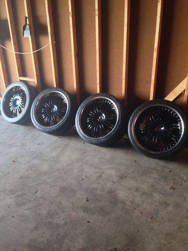 22" kmc dime wheels with tires
