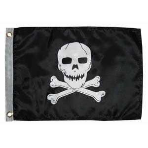 12x18 taylor made jolly roger pirate boat flag  new new  boat bike r/v