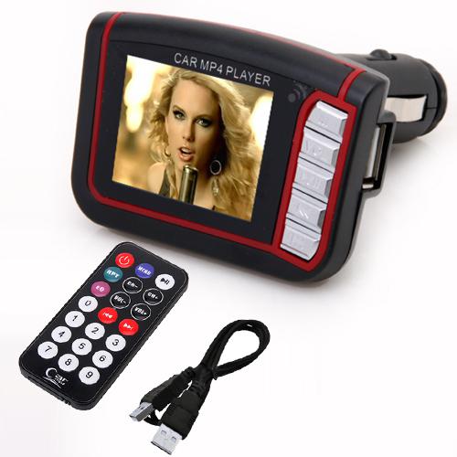 1.8 inch lcd colorful car mp4 player fm transmitter with memory b